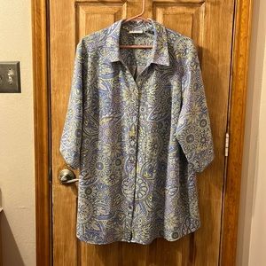 Denim and Company Floral Blouse
